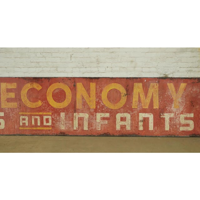 Reclaimed Modern Economy Shop Aluminum Marty Supreme Movie Prop Sign For Sale - Image 4 of 12