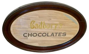 Edwardian Cadburys Chocolates Advertising Mirror, 1910