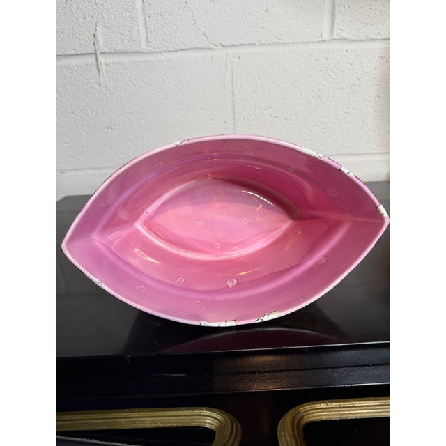 Vintage Pink Splash Luster Cache Pot For Sale In Baltimore - Image 6 of 7