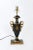 Vintage Black Urn Lamp With Duke & Duchess of Windsor Gold Accent Cypher For Sale In New York - Image 6 of 7