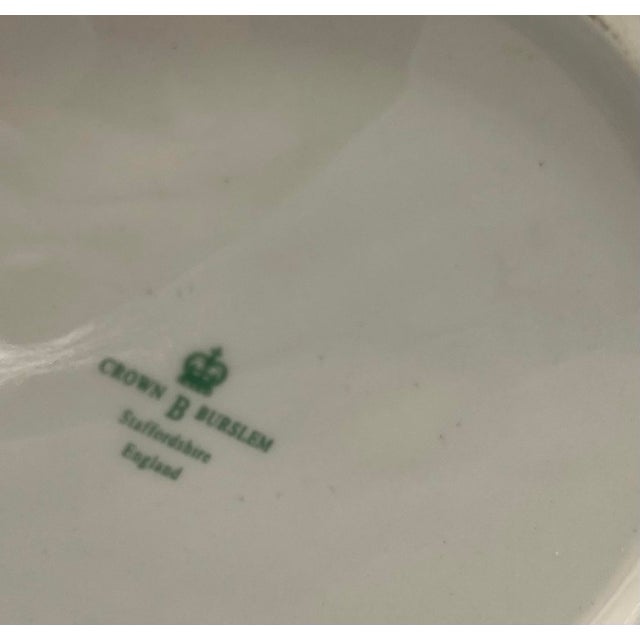 Vintage Crown B Burslem Staffordshire Chintz Floral Pitcher For Sale - Image 6 of 7