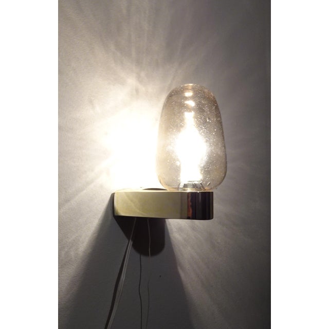 Vintage Scandinavian Wall Sconces in Glass with Spare Shade, 1970s, Set of 2 For Sale - Image 9 of 15