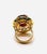 Red Bochic “Orient” Vintage Emerald, Ruby & Pink Tourmaline Ring Set 18 K Gold & Sil For Sale - Image 8 of 11