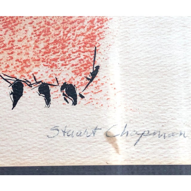 Figurative Orange Cat Portrait Drawing For Sale - Image 3 of 5