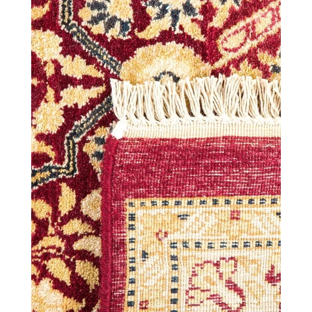 2000 - 2009 Mogul, One-of-a-Kind Hand-Knotted Area Rug in Red, 6' 2" x 13' 6" For Sale - Image 5 of 8