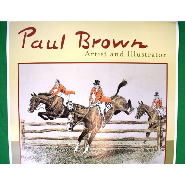 Traditional Paul Brown Artist and Illustrator 2001 Museum of Hounds and Hunting For Sale - Image 3 of 3