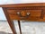 Late 20th Century Custom Made Mahogany Hepplewhite Style 3 Drawer Console Table For Sale - Image 9 of 18