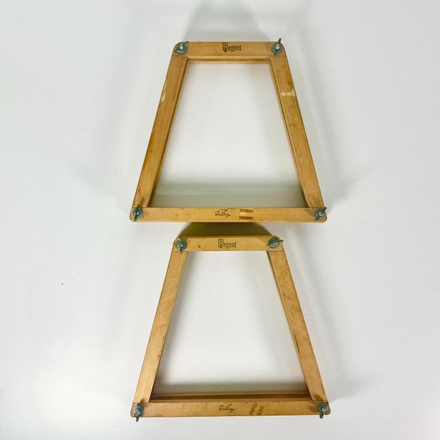 Tan Early 20th C. Vintage Americana Sports Don Budge Regent Wood Tennis Racket Press - A Pair. For Sale - Image 8 of 10