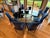 Blue Custom Vibrant Cobalt Blue Marine-Grade Upholstered Modern High-Back Dining Chair For Sale - Image 8 of 10