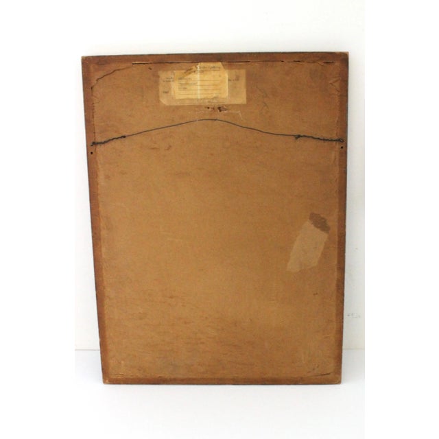 Paper 1930 G. Severini Lithograph "Polichinelle With a Book" Pochoir Gold Leaf For Sale - Image 7 of 7