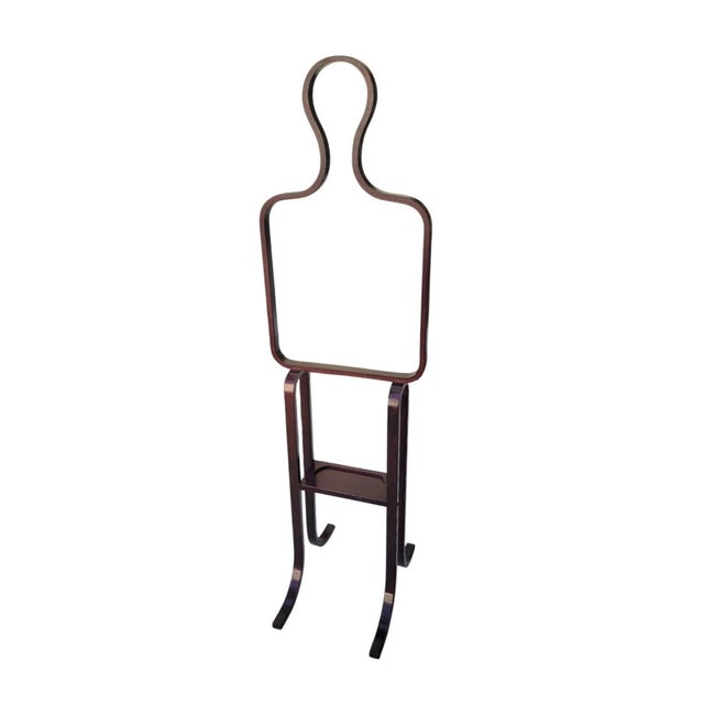 Vintage Andropormorphic Figurative Silhouette Bent Woodined Men's Valet Coat Stand For Sale - Image 11 of 13