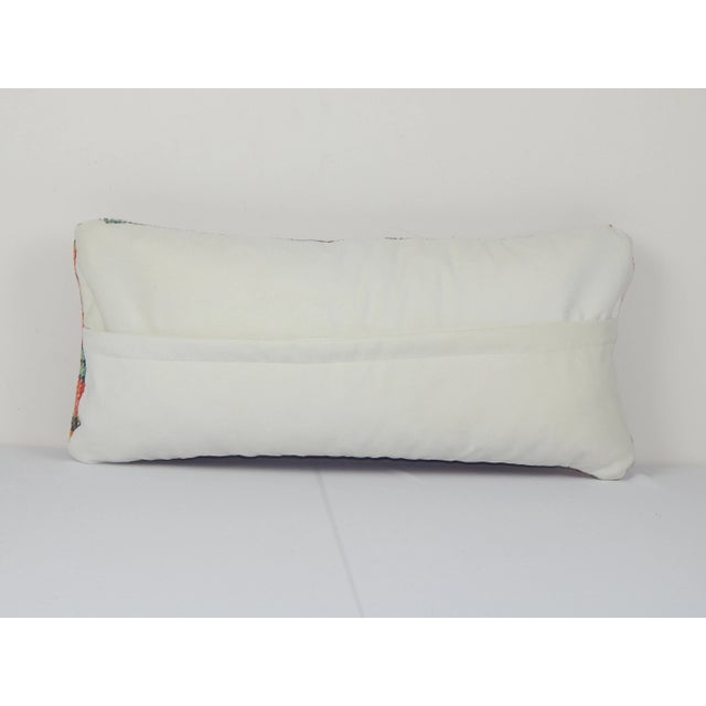 1990s Turkish Wool Rug Cushion Cover For Sale - Image 5 of 5