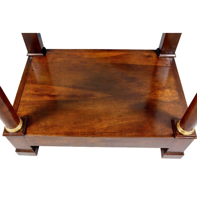 French Empire Mahogany Console Table For Sale - Image 4 of 11