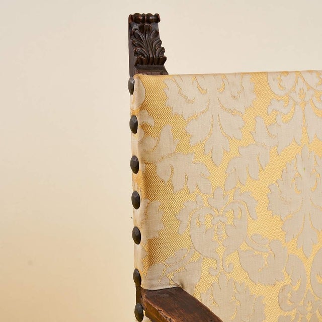 Antique Italian Armchair in Wood, 1890s For Sale - Image 3 of 14