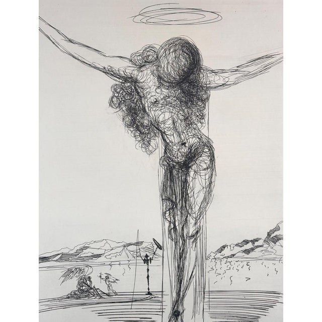 ARTIST: Salvador Dali TITLE: Christ MEDIUM: Etching SIGNED: Hand Signed EDITION NUMBER: 62/125 MEASUREMENTS: 25.5" x...
