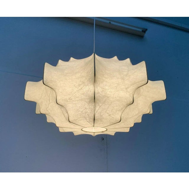 Metal Mid-Century Modern German Cocoon Pendant Lamp by Friedel Wauer for Goldkant Leuchten, 1960s For Sale - Image 7 of 18