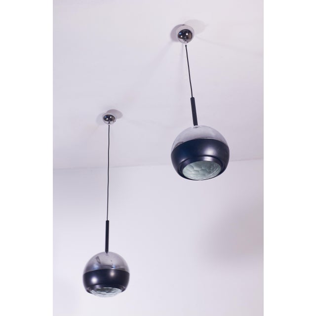 Pendants with Diamond Glass from Stilnovo, 1960s, Set of 2 For Sale - Image 11 of 11
