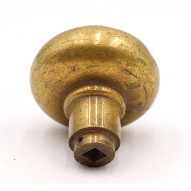 Antique Brass Emblematic Saint Regis Guest Room Door Knob For Sale - Image 4 of 4