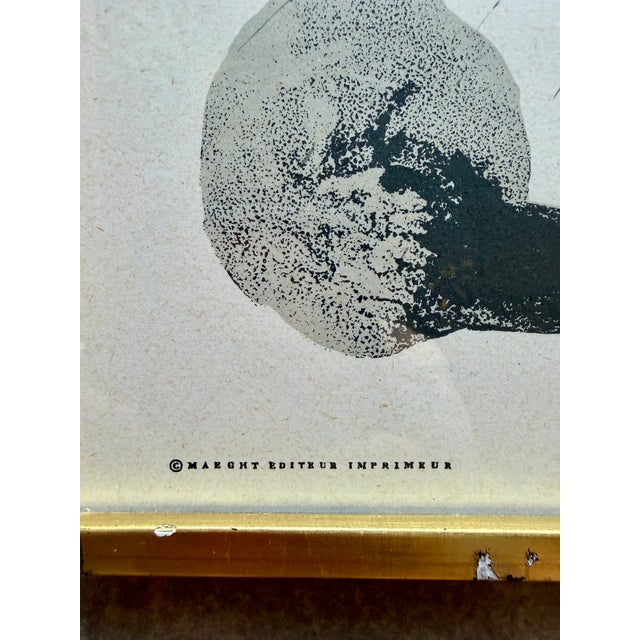 Joan Miró 60s Miró Galerie Maeght Exhibition Lithograph Print Professional Frame For Sale - Image 4 of 12