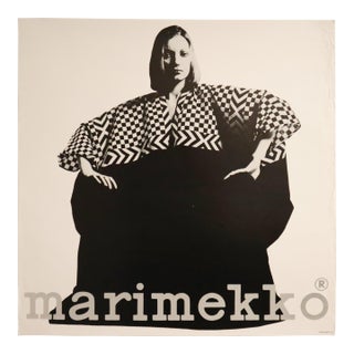 1960's Finnish Fashion Poster - Marimekko (Annika Rimala, Seated) For Sale
