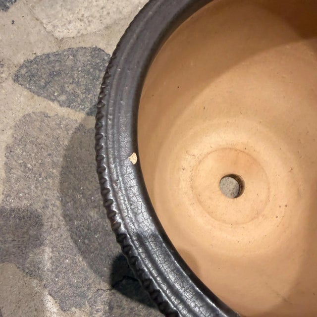 Gainey Pottery Vintage Modern Aqua Blue Planter For Sale - Image 4 of 9