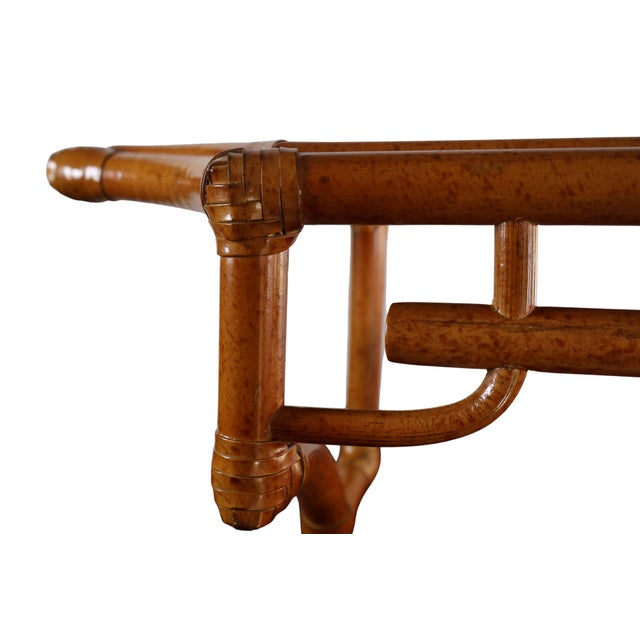 Vintage Great City Traders Chinoiserie Bamboo & Rattan Wall Shelf For Sale - Image 4 of 16