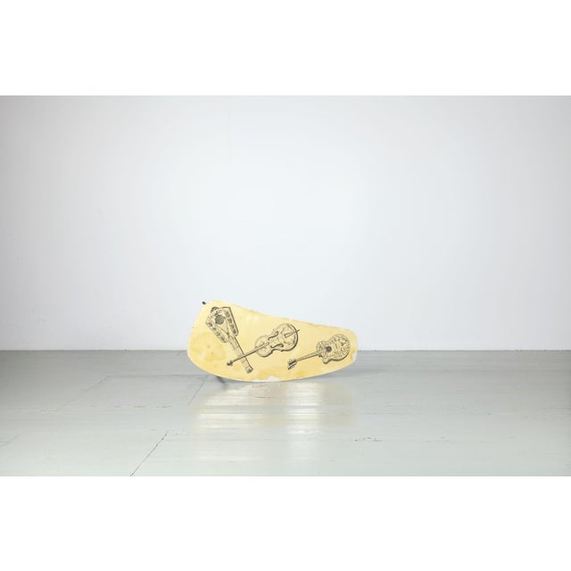 Authentic Italian Side Table with Charming Guitar Motif, 1950s For Sale - Image 18 of 18