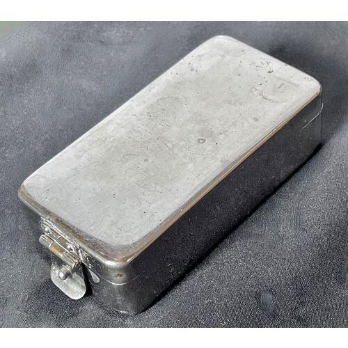 Vintage Chrome Lidded Pill Box Set For Sale - Image 4 of 9