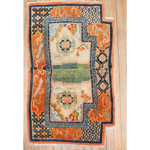 Early 20th Century Tibetan Saddlebag Textile Rug - 2'2" x 3'5" For Sale - Image 16 of 18