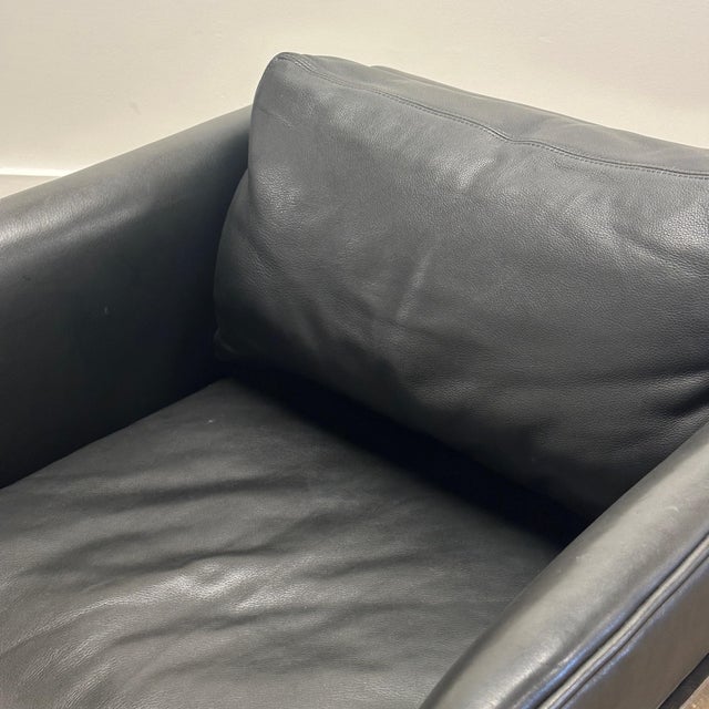 Mid-Century Modern Pair of No. 989 T-Back Cube Lounge Chairs by Milo Baughman for Thayer Coggin For Sale - Image 3 of 12