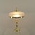 Gold Art Nouveau French Brass Ladies Table Lamp with Etched Glass Shade, 1910s For Sale - Image 8 of 10