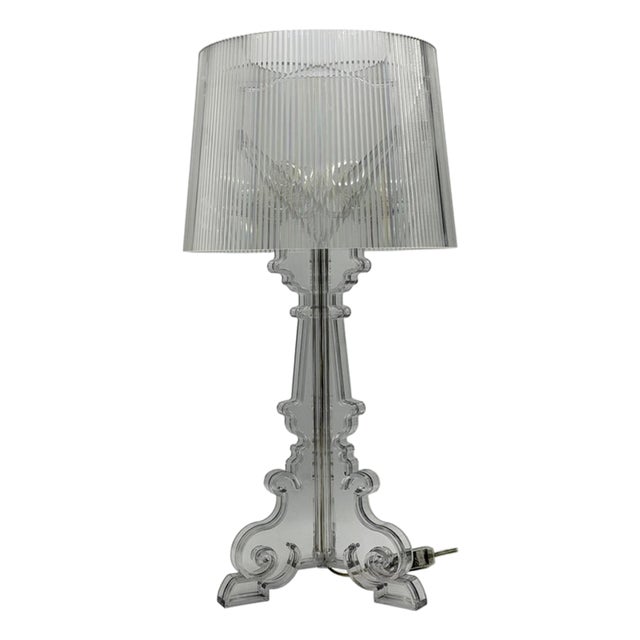 1980s Ferruccio Laviani "Bourgie" Crystal Table Lamp for Kartell, Italy For Sale
