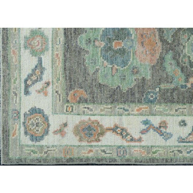 Turkish Oushak Runner Rug 2'11" x 19' #17555 For Sale - Image 4 of 8