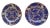 19th C Wedgwood Flow Blue Plates - Pair For Sale