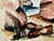 Rustic Henry Emil Salloch Original Watercolor on Paper Boulders by the Shore. For Sale - Image 3 of 6