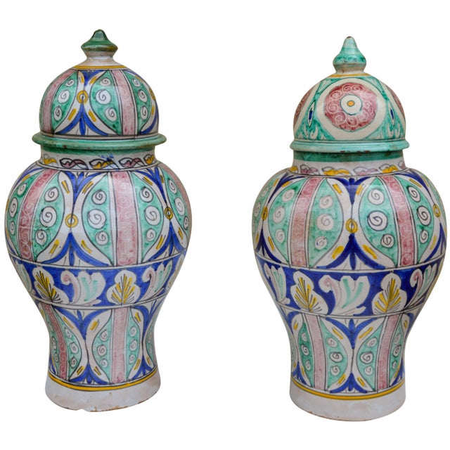 Antique Andalusian Ceramic Vases- S/2 For Sale - Image 13 of 13