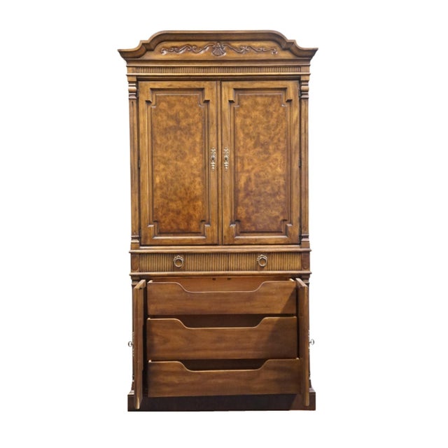 Drexel Heritage Cameo Classics Italian Neoclassical Tuscan Style 41" Clothing Storage Armoire 191-440 For Sale - Image 10 of 18