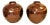 Large Geometric Honeycomb Style Ceramic Vases With Copper Glaze- a Pair For Sale