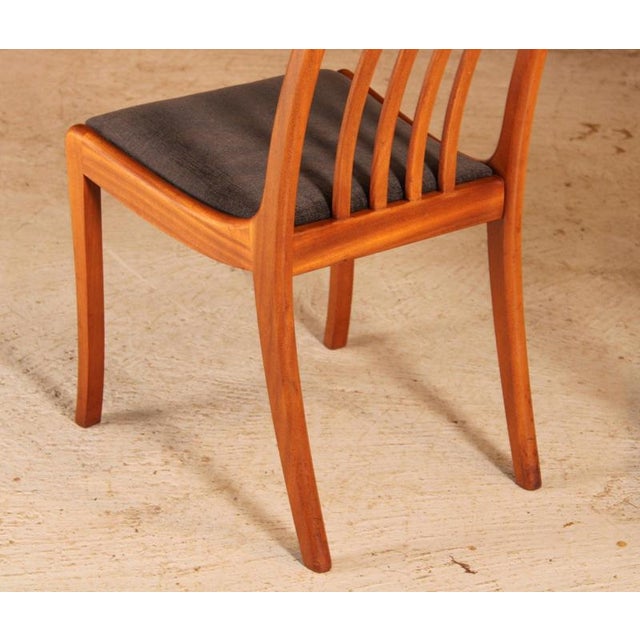 Gray Mid-Century Teak Dining Chairs from White & Newton, 1960s, Set of 6 For Sale - Image 8 of 11