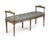 The Nicolas Tufted Bench has unique handles that are also cushioned. The bench is intricately carved from limed grey oak...