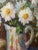 Impasto Impressionistic Painting of Daisies in the Style of Van Gogh For Sale - Image 9 of 13