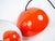 Red Vintage FlowerPot Pendant Lamps by Verner Panton for Louis Poulsen, Set of 2 For Sale - Image 8 of 14