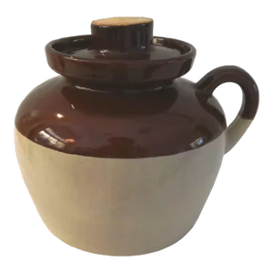 Mid-Century Robinson Ransbottom Americana Stoneware Bean Crock