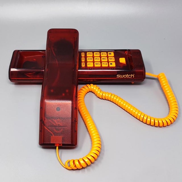 1980s Memphis Style Swatch Twin Phone 