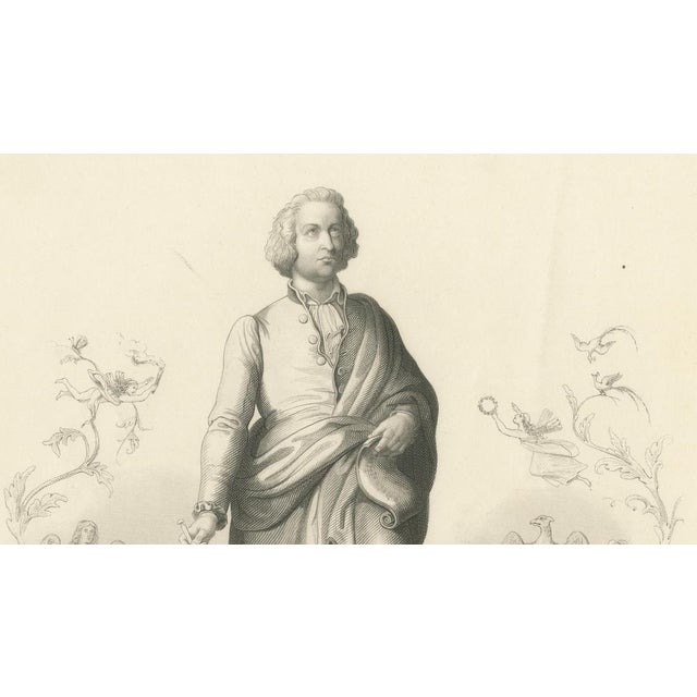 A. H. Payne, Classical Portrait of Wolfgang Amadeus Mozart, Engraving, 1850 For Sale - Image 3 of 9