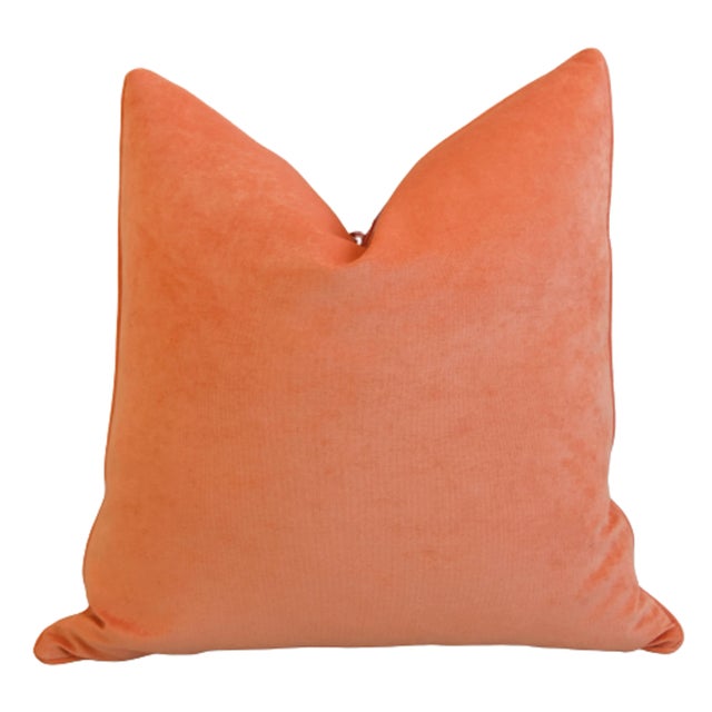 Designer Chinoiserie Asian Dragon Feather/Down Pillows 24" Square - Pair For Sale In Los Angeles - Image 6 of 7