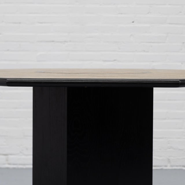 Wood Octagonal Cork Dining Table, Italy, 1980s For Sale - Image 7 of 16