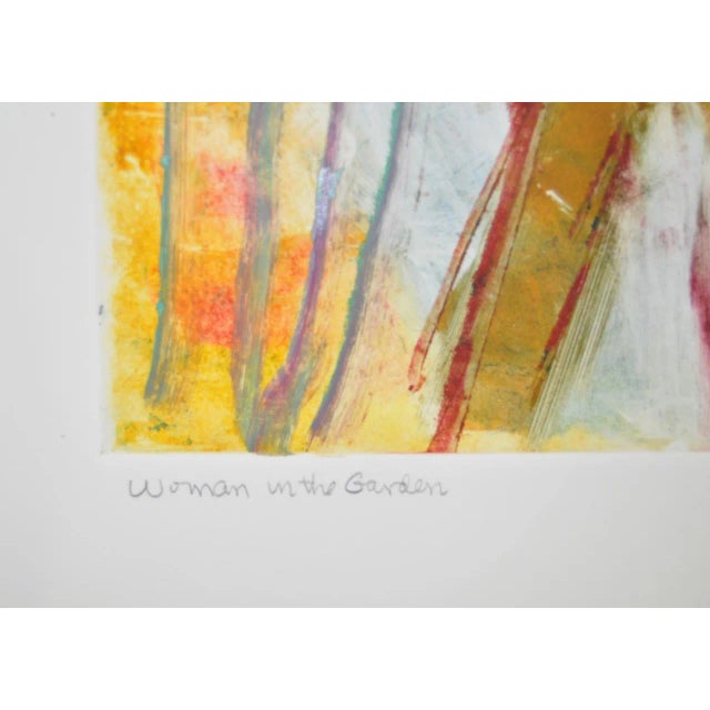 Arthur Krakower Arthur Krakower "Woman in the Garden" Monotype C.2006 For Sale - Image 4 of 6