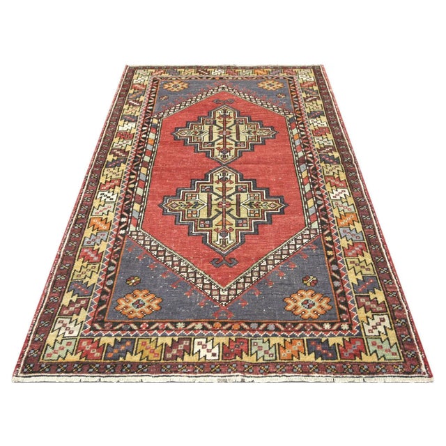 1960s Turkish Oushak Rug For Sale In Los Angeles - Image 6 of 7