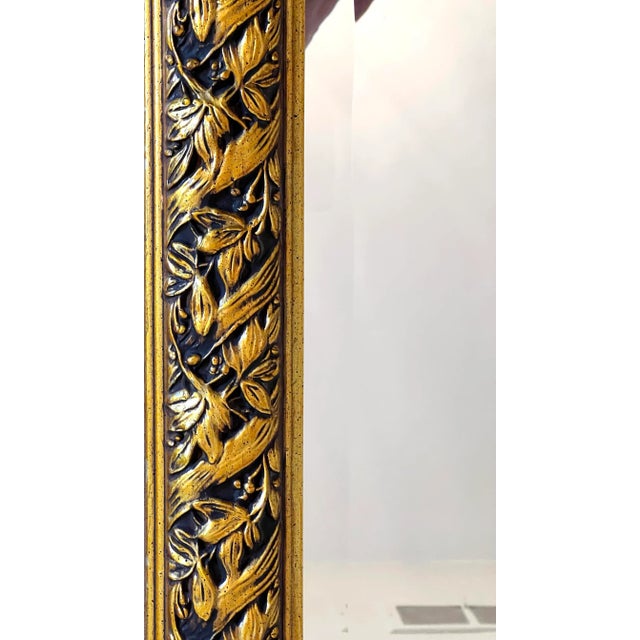 Vintage Circa 1980s Large the Bombay Company Ornate Gold Beveled Hanging Wall Mirror For Sale In New York - Image 6 of 9